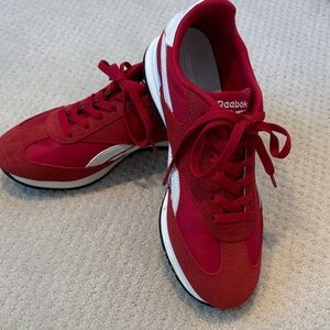Reebok Women's Bold Red and White Sneakers